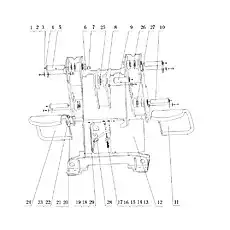 Shaft Pin Of Tilt Cylinder - Блок «Z33E12T8 Группа рамы I»  (номер на схеме: 9)