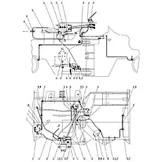 Brake valve assemble - Блок «Система торможения Z35G09T8»  (номер на схеме: 19)