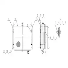 Radiator - Блок «Система охлаждения Z35C0102»  (номер на схеме: 2)