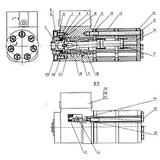 Linkage axletree - Блок «Блок рулевого управления BZZ5-630(FK-/20)»  (номер на схеме: 19)