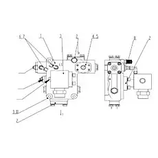 Transmission Control And Soft Shaft - Блок «Клапан в сборе Z35G0802T8»  (номер на схеме: 1)