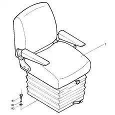Seat - Блок «Сиденье CGZY 3Н»  (номер на схеме: 1)