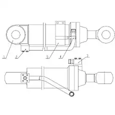 Pipe - Блок «Цилиндр наклона в сборе Z35F1006L»  (номер на схеме: 2)