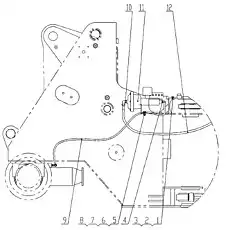 Bolt M12X20 - Блок «Система торможения - Передняя рама трубки остановки»  (номер на схеме: 1)
