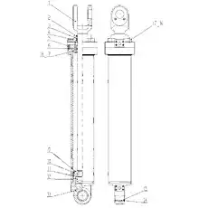 Piston Rod - Блок «Подъемный цилиндр Z40H-TL-00»  (номер на схеме: 1)