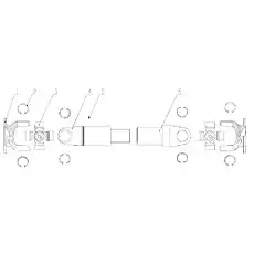 Gimbal - Блок «Вал среднего привода Z40H0702»  (номер на схеме: 3)