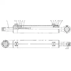 Cylinder - Блок «Цилиндр рулевого управления Z40H-ZX-00»  (номер на схеме: 1)