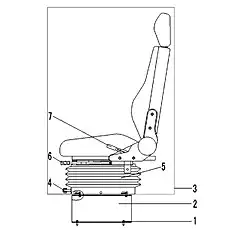 SEAT -LG01 - Блок «Сиденье в сборе (331002)»  (номер на схеме: 3)