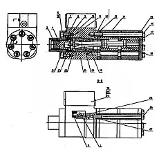 Spool and Cover - Блок «BZZ-800 FK-020 Рулевой механизм»  (номер на схеме: 19)