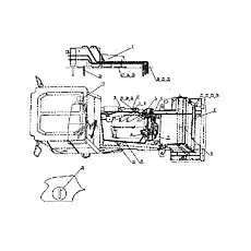 Evaporator Assembly - Блок «Z38G17T4 Система кондиционирования воздуха»  (номер на схеме: 1)