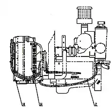 Hydraulic Motor - Блок «Z38G18T4 Система управления вентилятором»  (номер на схеме: 16)