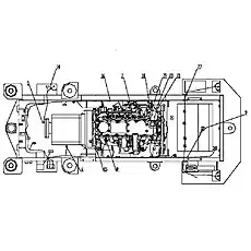 Bucket Positioned CON - Блок «Z40H15T1 Проводка шасси»  (номер на схеме: 1)
