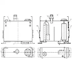 Hydraulic Oil Tank - Блок «Гидравлический масляный бак Z5E31001T18»  (номер на схеме: 1)