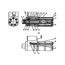 Spool and Cover для фронтальных погрузчиков ChengGong CG956H на схеме BZZ1-1000 Steering Unit (номер на схеме: 19)