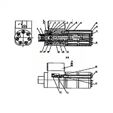 Reed - Блок «BZZ1-1000 Рулевой механизм»  (номер на схеме: 23)