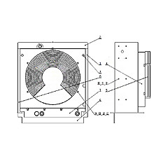 Rubber Plate (Below) для фронтальных погрузчиков ChengGong CG956H на схеме CG956E Radiator Assembly (номер на схеме: 6)
