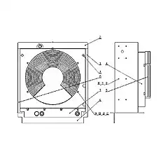 Fan Cowl Assembly - Блок «CG956E Радиатор в сборе»  (номер на схеме: 4)