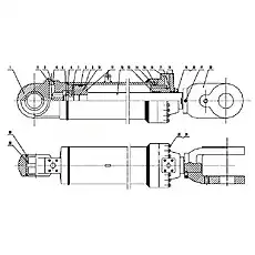 cylinder - Блок «CG958G-DB-00 Подъемный цилиндр»  (номер на схеме: 1)