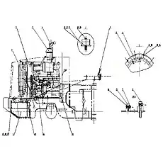 Diesel Engine - Блок «Z50E01T56 Двигатель в сборе»  (номер на схеме: 6)