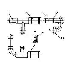 Suction Pipe - Блок «Z50E0801T48 Всасывающая труба»  (номер на схеме: 1)