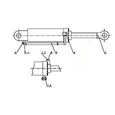Tilting Cylinde - Блок «Z50G1006T15 Наклонный цилиндр в сборе»  (номер на схеме: 1)