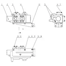 Flange - Блок «Катающийся управляющий клапан Z50G1001T15A»  (номер на схеме: 3)