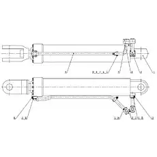 Lift Cylinder - Блок «Правый и левый рулевые цилиндры в сборе Z50G1008T15»  (номер на схеме: 1)