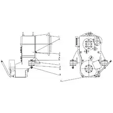 Support - Блок «Преобразователь крутящего момента коробки передач Z50G03T5»  (номер на схеме: 2)