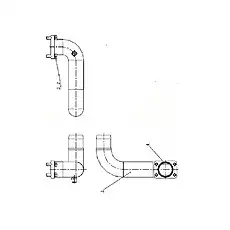 Steel Pipe - Блок «Z90H0801 Стальная труба в сборе»  (номер на схеме: 1)