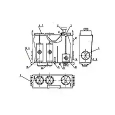 Hydraulic Oil Tank Body - Блок «Z90H1001 Гидравлический масляный бак»  (номер на схеме: 1)