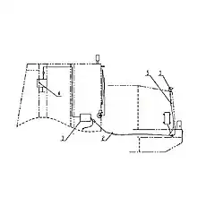 Locking Cable Ties - Блок «Z90H15 Электрические компоненты 3»  (номер на схеме: 5)