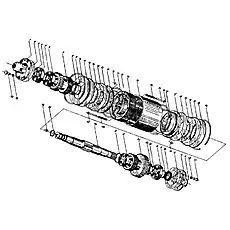 Bolt M10x30 ZnD - Блок «Прямая и обратные муфты в сборе»  (номер на схеме: 22)