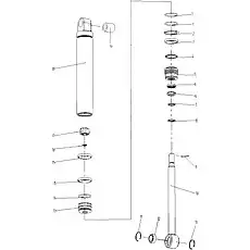 Piston rod - Блок «Правый и левый рулевые цилиндры»  (номер на схеме: 10)