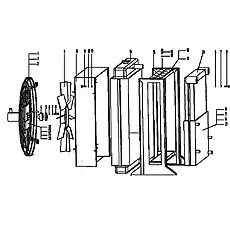 Radiator support - Блок «Система двигателя 2»  (номер на схеме: 15)