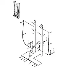 NYLON STRAP A - Блок &laquo;MAST HYDRAULIC SYSTEM&raquo;  (номер на схеме: 1)