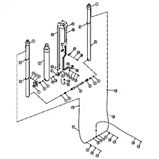 HOSE C - Блок &laquo;MAST HYDRAULIC SYSTEM&raquo;  (номер на схеме: 16)