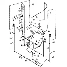 HOSE C - Блок &laquo;MAST HYDRAULIC SYSTEM&raquo;  (номер на схеме: 22)