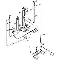 HOSE C - Блок &laquo;MAST HYDRAULIC SYSTEM&raquo;  (номер на схеме: 16)