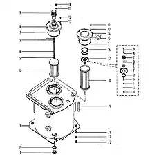 Золотник клапана - Блок «Бак гидравлический»  (номер на схеме: 17E)