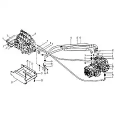 Винт M10x70-10,9 - Блок «Трубопровод откачки масла»  (номер на схеме: 24)