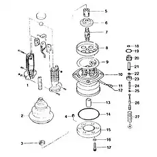 ПАЛЕЦ - Блок «12С0425 Клапан правого джойстика»  (номер на схеме: 4)