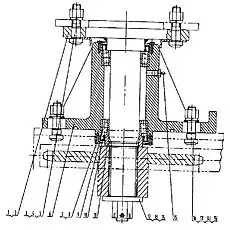 Фитинг М10x1 - Блок «41С0144 Трансмиссия в сборе»  (номер на схеме: 15)