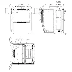 REARVIEW MIRROR ASSEMBLY - Блок «CAB ASSEMBLY 41Y0315_000_00»  (номер на схеме: 27)