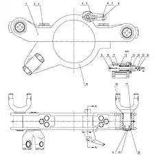 FORK ASSEMBLY - Блок «SWING ARM ASSEMBLY 22C1557_000_00»  (номер на схеме: 18)