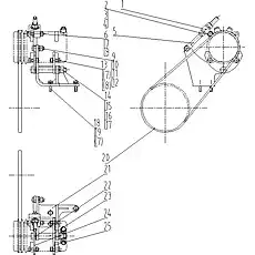 BOLT - Блок «Кронштейн компрессора 46C1231001»  (номер на схеме: 18)