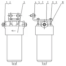 PLATE - Блок «Установка фильтра высокого давления 15C0143001»  (номер на схеме: 7)