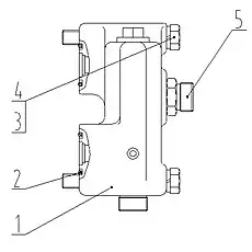 O-RING - Блок «Гидравлический замок в сборе 12C0412 000»  (номер на схеме: 2)