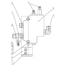PLATE - Блок «Установка приоритетного клапана 12C0320001»  (номер на схеме: 3)