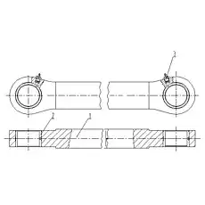 LINKAGE - Блок «Соединение опоры колеса в сборе 24C0144000»  (номер на схеме: 1)
