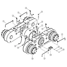 LINE GROUP - Блок «REAR AXLE ASSEMBLY 01Y0277_001_00»  (номер на схеме: 2)